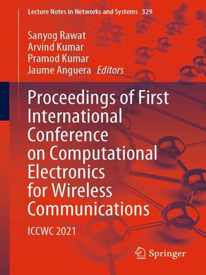 cover image of Proceedings of First International Conference on Computational Electronics for Wireless Communications
